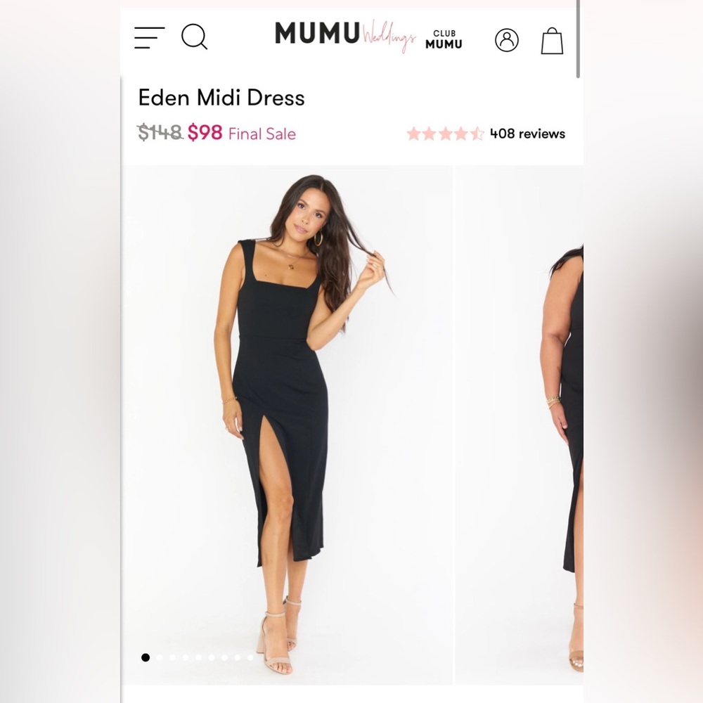 Show Me Your MuMu Black Eden Dress